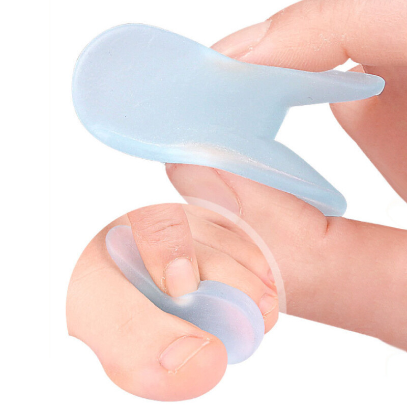 1 Pair Foot Care Tool Gel Separators Toe Separators Hallux Valgus Bunions Adjuster Διορθωτής σιλικόνης Thumb Orthotics Protector Straighten