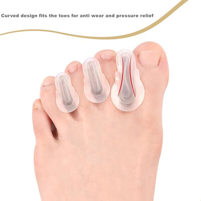 RHBJ 2pcs=1 Pair Thumb and Foot Care Corrector Διορθωτή επικάλυψης σιλικόνης για διόρθωση με κλιπ Pad Toe Separators