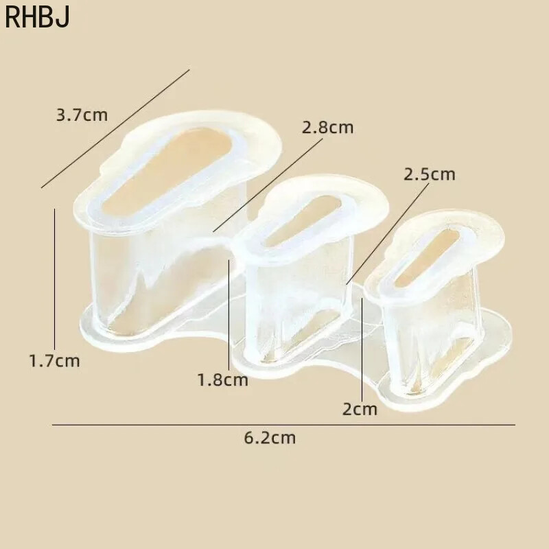 RHBJ 2pcs=1 Pair Thumb and Foot Care Corrector Διορθωτή επικάλυψης σιλικόνης για διόρθωση με κλιπ Pad Toe Separators
