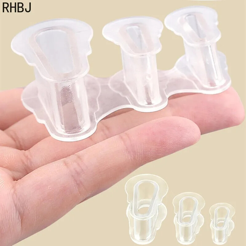 RHBJ 2pcs=1 Pair Thumb and Foot Care Corrector Διορθωτή επικάλυψης σιλικόνης για διόρθωση με κλιπ Pad Toe Separators