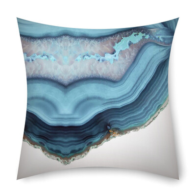 Modernus pagalvėlės užvalkalas pilkas mėlynas rudas agatas marmurinis aukso folijos pagalvės užvalkalas namų dekoravimas sofa pagalvė