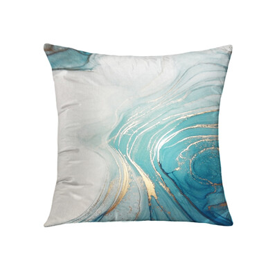 Modernus pagalvėlės užvalkalas pilkas mėlynas rudas agatas marmurinis aukso folijos pagalvės užvalkalas namų dekoravimas sofa pagalvė