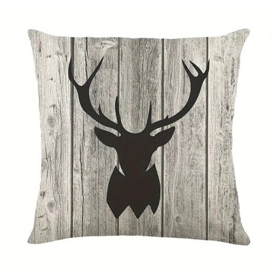 1 τμχ Διακοσμητικό κάλυμμα μαξιλαριού ριχτάρι Μοντέρνο ευρωπαϊκό ρετρό κεφαλάκι ελάφι Διακοσμητικό μονόπλευρο τύπωμα καναπέ για το σπίτι Κάλυμμα μαξιλαριού αυτοκινήτου