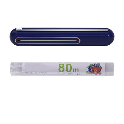 Daugkartinio naudojimo maisto įvyniojimo pjaustytuvas, magnetinis sieninis plastikinių įvyniojimų dozatorius, plėvelės pjaustytuvas su Slide Cutte lipnia plėvele