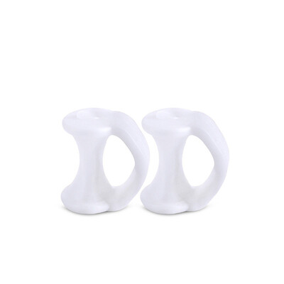 2pcs=1pair Separator Finger Feet Care Protector Silicone Toe Orthopedic Products Bunion Corrector Hallux Valgus For Pedicure