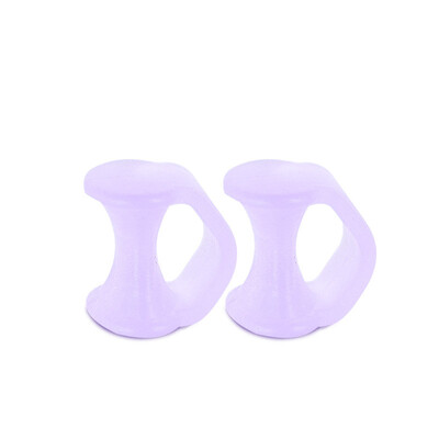 2pcs=1pair Separator Finger Feet Care Protector Silicone Toe Orthopedic Products Bunion Corrector Hallux Valgus For Pedicure