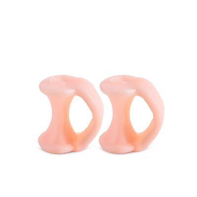 2pcs=1pair Separator Finger Feet Care Protector Silicone Toe Orthopedic Products Bunion Corrector Hallux Valgus For Pedicure
