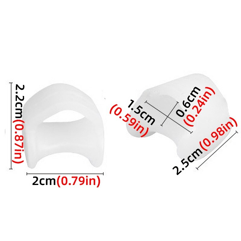 2pcs=1pair Separator Finger Feet Care Protector Silicone Toe Orthopedic Products Bunion Corrector Hallux Valgus For Pedicure
