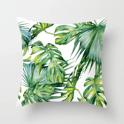 Tropsko lišće Kaktus Monstera Jastučnica 45*45 cm Poliesterski jastuci Kauč Dekoracija doma Ukrasna jastučnica