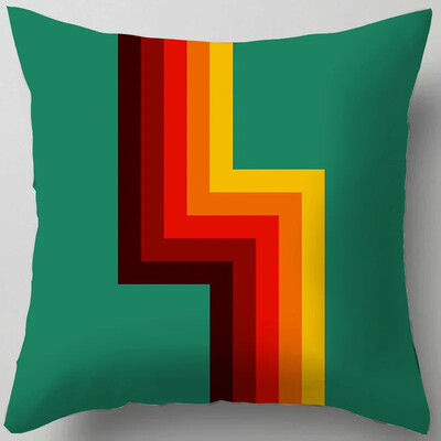 Narančasta geometrijska jastučnica Moderni kućni dekor Dnevni boravak Uredska navlaka za kauč