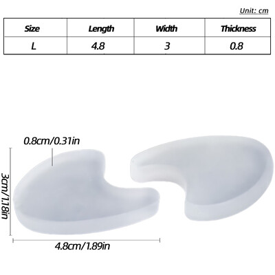 2 τεμάχια=1 ζεύγος Foot Care Separator Toe Adjuster Gel Thumb Spacer Protector Bunions Hallux Valgus Corrector Orthotics