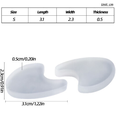 2 τεμάχια=1 ζεύγος Foot Care Separator Toe Adjuster Gel Thumb Spacer Protector Bunions Hallux Valgus Corrector Orthotics