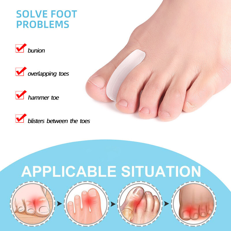 2 τεμάχια=1 ζεύγος Foot Care Separator Toe Adjuster Gel Thumb Spacer Protector Bunions Hallux Valgus Corrector Orthotics