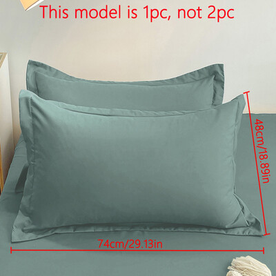 1 κομμάτι μαξιλαροθήκη ματ μονόχρωμη, μαλακή μαξιλαροθήκη με στεγανοποίηση φακέλου για κρεβατοκάμαρα, κλινοσκεπάσματα