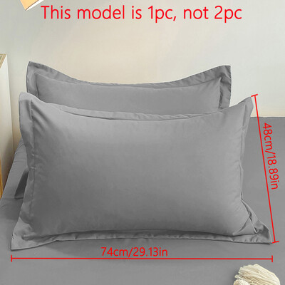 1 κομμάτι μαξιλαροθήκη ματ μονόχρωμη, μαλακή μαξιλαροθήκη με στεγανοποίηση φακέλου για κρεβατοκάμαρα, κλινοσκεπάσματα