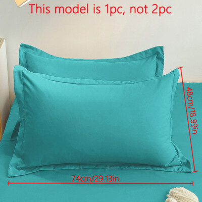 1 κομμάτι μαξιλαροθήκη ματ μονόχρωμη, μαλακή μαξιλαροθήκη με στεγανοποίηση φακέλου για κρεβατοκάμαρα, κλινοσκεπάσματα