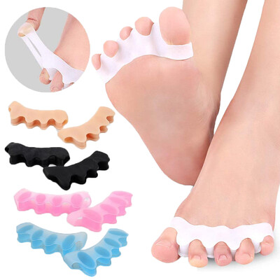 Gel Spreaders Separator Silicone Bunion Correctors for Bent Claw Curved toes Ισιωτικά δακτύλων για γυναίκες & άντρες Εργαλείο περιποίησης ποδιών