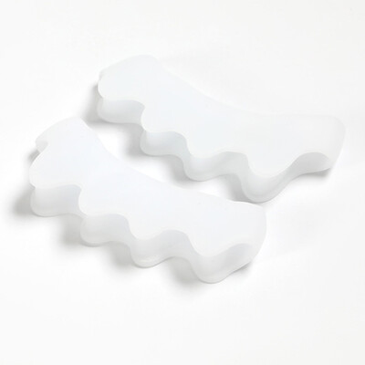 Gel Spreaders Separator Silicone Bunion Correctors for Bent Claw Curved toes Ισιωτικά δακτύλων για γυναίκες & άντρες Εργαλείο περιποίησης ποδιών