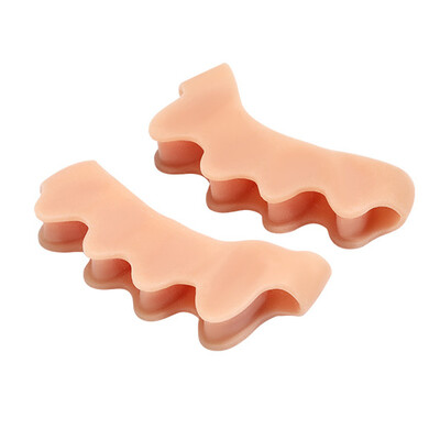 Gel Spreaders Separator Silicone Bunion Correctors for Bent Claw Curved toes Ισιωτικά δακτύλων για γυναίκες & άντρες Εργαλείο περιποίησης ποδιών