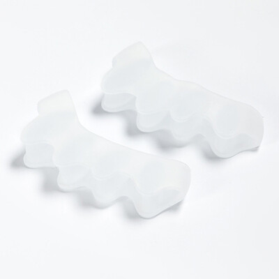 Gel Spreaders Separator Silicone Bunion Correctors for Bent Claw Curved toes Ισιωτικά δακτύλων για γυναίκες & άντρες Εργαλείο περιποίησης ποδιών