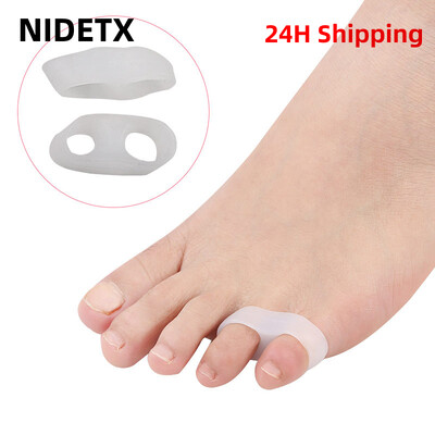 2db=1pár Hallux Valgus szilikon korrektor gél lábápoló lábujjleválasztó Kisujjvédő Bunion hajegyenesítő pedikűr
