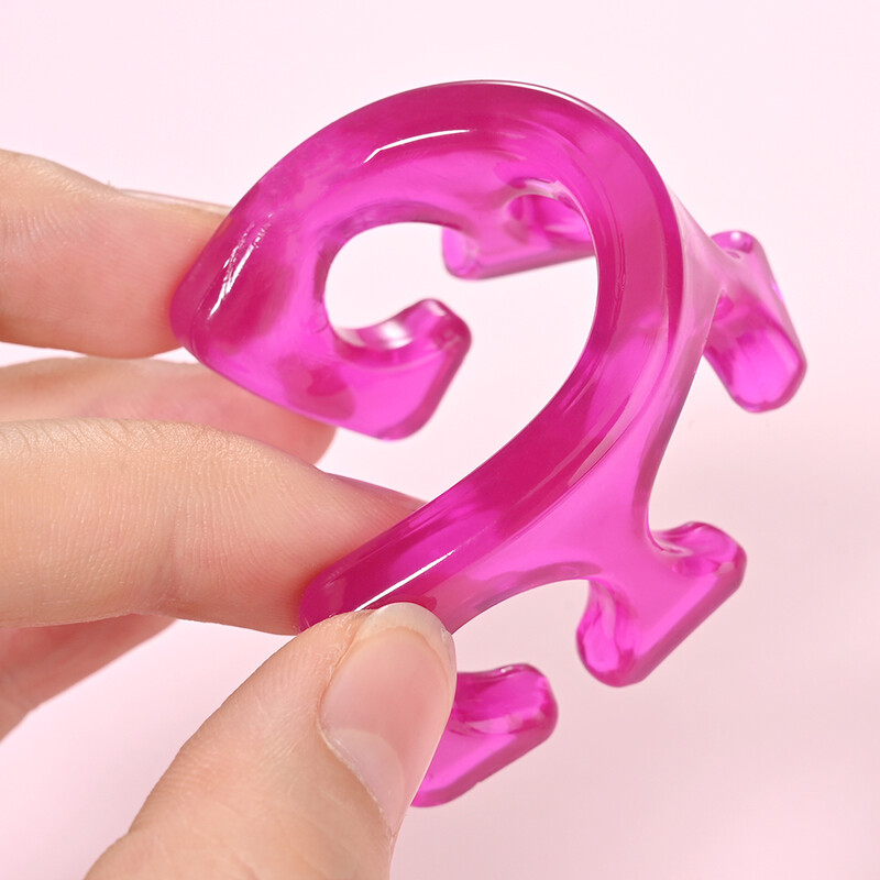 Διανομείς δακτύλων σιλικόνης για εφαρμογή βερνικιού νυχιών 2τμχ Soft Finger Toe Separators 2,6*9,2cm Soft Gel Toe Spacers Nail Tools RT%