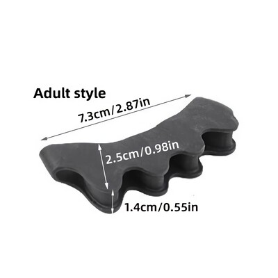 2Pcs=1Pair Black Orthopedic Product Silicone Separator Gel Protector Toe Bunion Corrector Foot Finger Iighter Pedicure