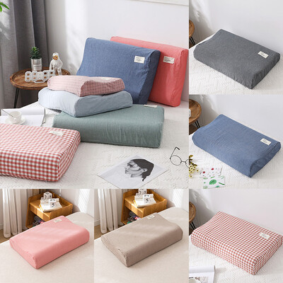 Nordic nyomtatott pamut latex párnahuzat hálószoba Memory Foam párnahuzat Mosható párnavédő huzat 50*30cm/60*40cm