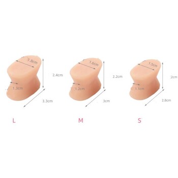 1 чифт силиконов гел преса за изправяне на пръстите на краката Разделители Spacer Bunion Corrector Thumb Hallux Valgus Orthosis Облекчаване на болката Грижа за краката