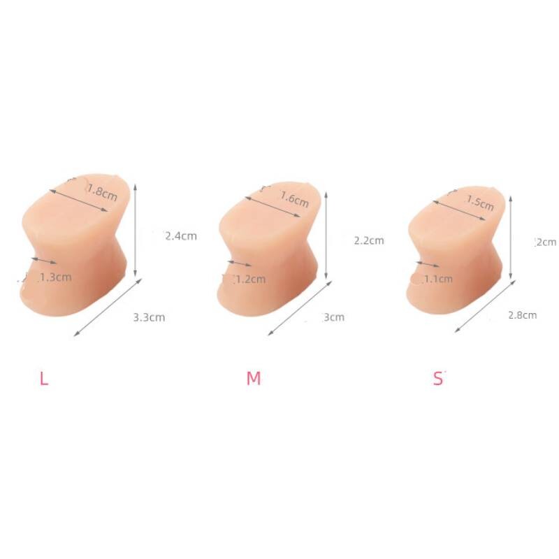 1 ζεύγος σιλικόνης τζελ διαχωριστικά ισιώματος δακτύλων Spacer Bunion Corrector Thumb Hallux Valgus Orthosis Pain Relief Foot Care
