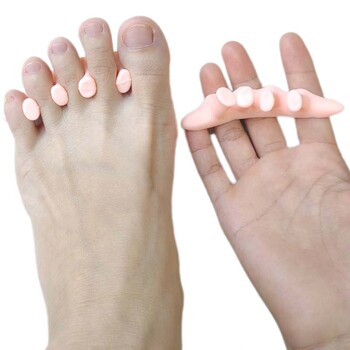 2 τεμάχια=1 ζεύγος Gel Hallux Valgus Foot Care Tool Protector σιλικόνης σφυρί Διορθωτικό διαχωριστικό δακτύλων Ισιωτικό πάτος πεντικιούρ