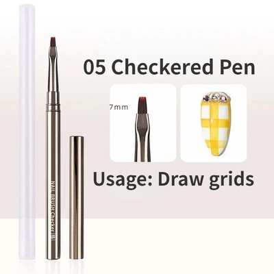 1/2 τεμ. Professionnel Brushes Tools Nail Glue Φωτοθεραπεία Στυλό UV Gel Brush Στυλό Ακρυλικό Nail Art Painting Πινέλο Σχέδιο Μανικιούρ