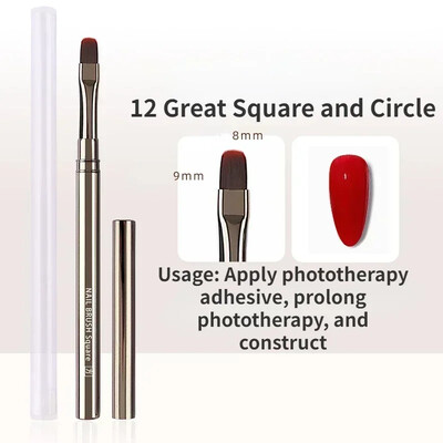 1/2 τεμ. Professionnel Brushes Tools Nail Glue Φωτοθεραπεία Στυλό UV Gel Brush Στυλό Ακρυλικό Nail Art Painting Πινέλο Σχέδιο Μανικιούρ