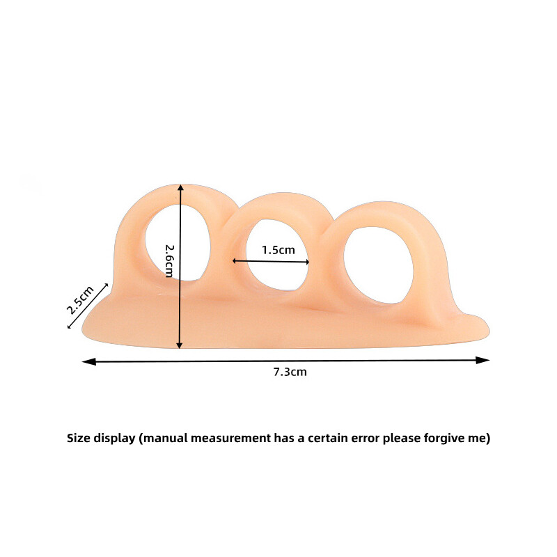 2 komada = 1 par Silikonski razdjelnik za njegu stopala Gel Čekić Potporni jastučići za prste Podešivač čukljeva Korektor Ortopedski pribor Separatori