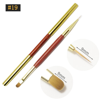 Βούρτσα νυχιών διπλής όψης Ακρυλικά πινέλα νυχιών Επαγγελματικά βερνίκια νυχιών με τζελ Εργαλεία μανικιούρ ζωγραφικής λουλουδιών