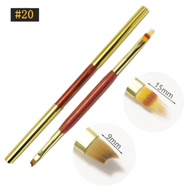 Βούρτσα νυχιών διπλής όψης Ακρυλικά πινέλα νυχιών Επαγγελματικά βερνίκια νυχιών με τζελ Εργαλεία μανικιούρ ζωγραφικής λουλουδιών