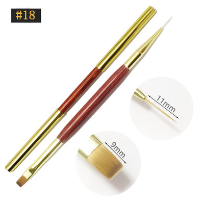 Βούρτσα νυχιών διπλής όψης Ακρυλικά πινέλα νυχιών Επαγγελματικά βερνίκια νυχιών με τζελ Εργαλεία μανικιούρ ζωγραφικής λουλουδιών