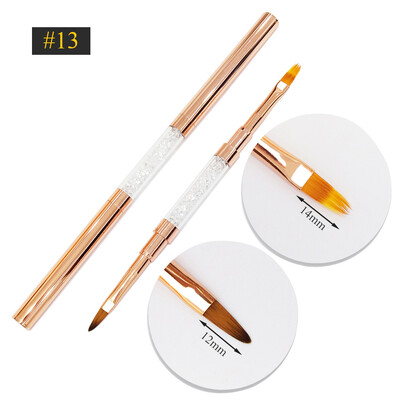 Βούρτσα νυχιών διπλής όψης Ακρυλικά πινέλα νυχιών Επαγγελματικά βερνίκια νυχιών με τζελ Εργαλεία μανικιούρ ζωγραφικής λουλουδιών