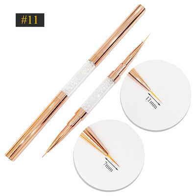 Βούρτσα νυχιών διπλής όψης Ακρυλικά πινέλα νυχιών Επαγγελματικά βερνίκια νυχιών με τζελ Εργαλεία μανικιούρ ζωγραφικής λουλουδιών