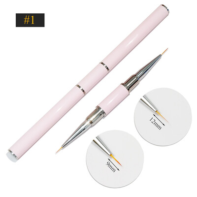 Βούρτσα νυχιών διπλής όψης Ακρυλικά πινέλα νυχιών Επαγγελματικά βερνίκια νυχιών με τζελ Εργαλεία μανικιούρ ζωγραφικής λουλουδιών