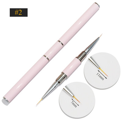 Βούρτσα νυχιών διπλής όψης Ακρυλικά πινέλα νυχιών Επαγγελματικά βερνίκια νυχιών με τζελ Εργαλεία μανικιούρ ζωγραφικής λουλουδιών