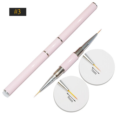 Βούρτσα νυχιών διπλής όψης Ακρυλικά πινέλα νυχιών Επαγγελματικά βερνίκια νυχιών με τζελ Εργαλεία μανικιούρ ζωγραφικής λουλουδιών