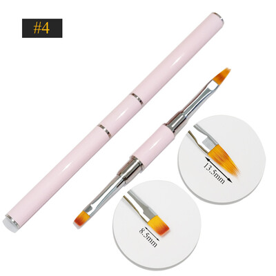 Βούρτσα νυχιών διπλής όψης Ακρυλικά πινέλα νυχιών Επαγγελματικά βερνίκια νυχιών με τζελ Εργαλεία μανικιούρ ζωγραφικής λουλουδιών