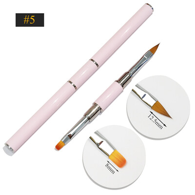 Βούρτσα νυχιών διπλής όψης Ακρυλικά πινέλα νυχιών Επαγγελματικά βερνίκια νυχιών με τζελ Εργαλεία μανικιούρ ζωγραφικής λουλουδιών