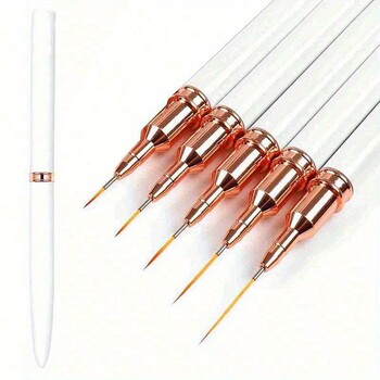 Βούρτσες Nail Art Liner Set Elongated Lines Striping Drawing UV Gel Painting Nail Design Professional Manicure Tool