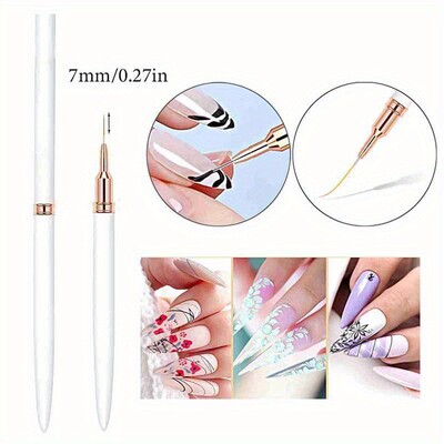 Komplet četkica za crtanje noktiju Izdužene linije Crtanje crta UV gelom Olovka za dizajn noktiju Profesionalni alat za manikuru
