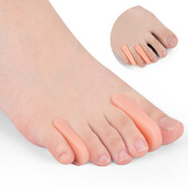 2Pcs=1Par Silikonski separator nožnih prstiju stopala Adjuster Hallux Valgus Korektor za pedikuru Njega stopala Štitnik za valgus palca