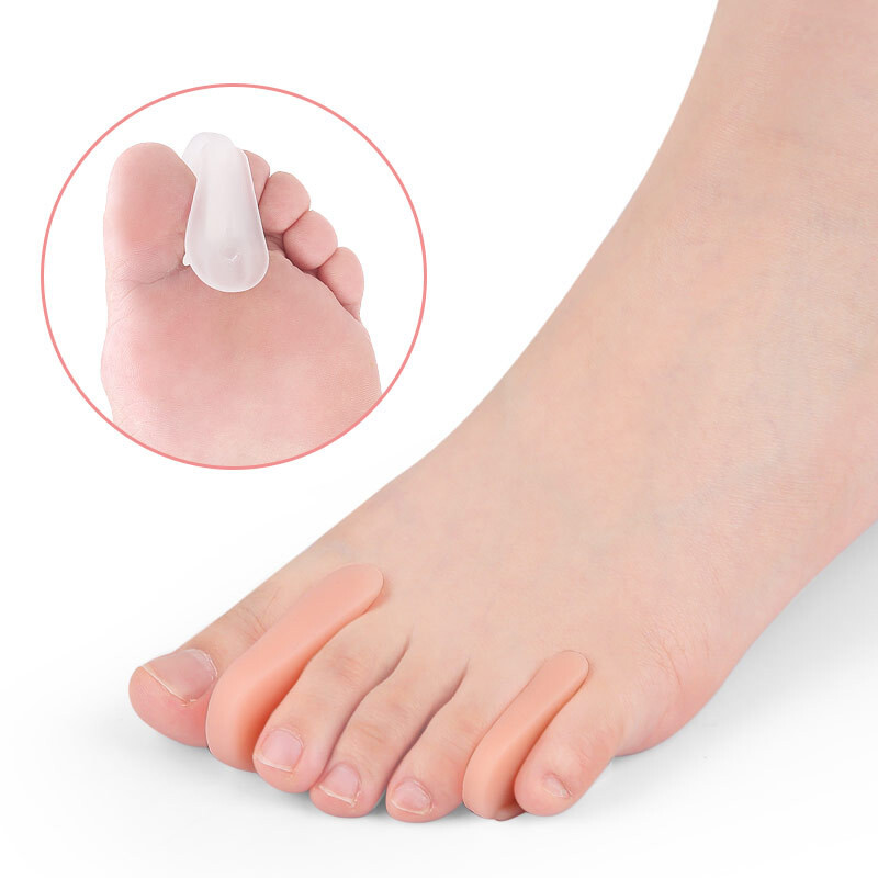 2Pcs=1Par Silikonski separator nožnih prstiju stopala Adjuster Hallux Valgus Korektor za pedikuru Njega stopala Štitnik za valgus palca