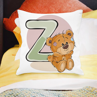 45x45cm crtani medvjed kauč ukras dječje sobe slatka životinja jastučnica tiskana slova navlaka za jastuk