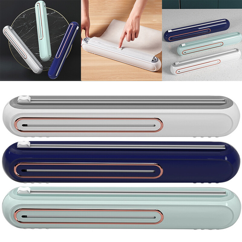 15,16 x 2,76 x 2,17 magnetinio pakartotinai užpildomo plastiko įvyniojimo dozatorius Buitinis maisto plastiko įvyniojimo dozatorius, skirtas virtuvės organizavimui